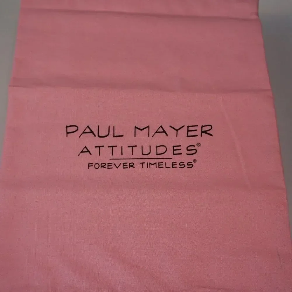 PAUL MAYER ATTITUDES Shoe Dust Bag Pink Drawstring 10